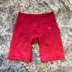 Gymshark Adapt Red Ombre Seamless Biker Shorts S